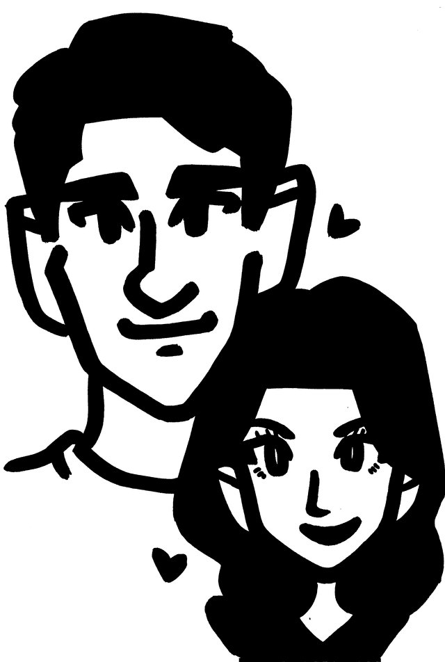 Illustration of the couple
